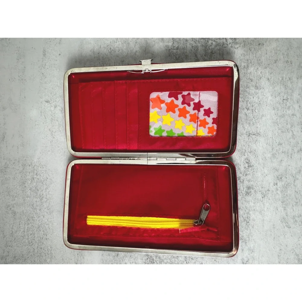 Rainbow Brite Wallet Womens OS White Star Hinge Clutch Hallmark 2012 Retro 80s